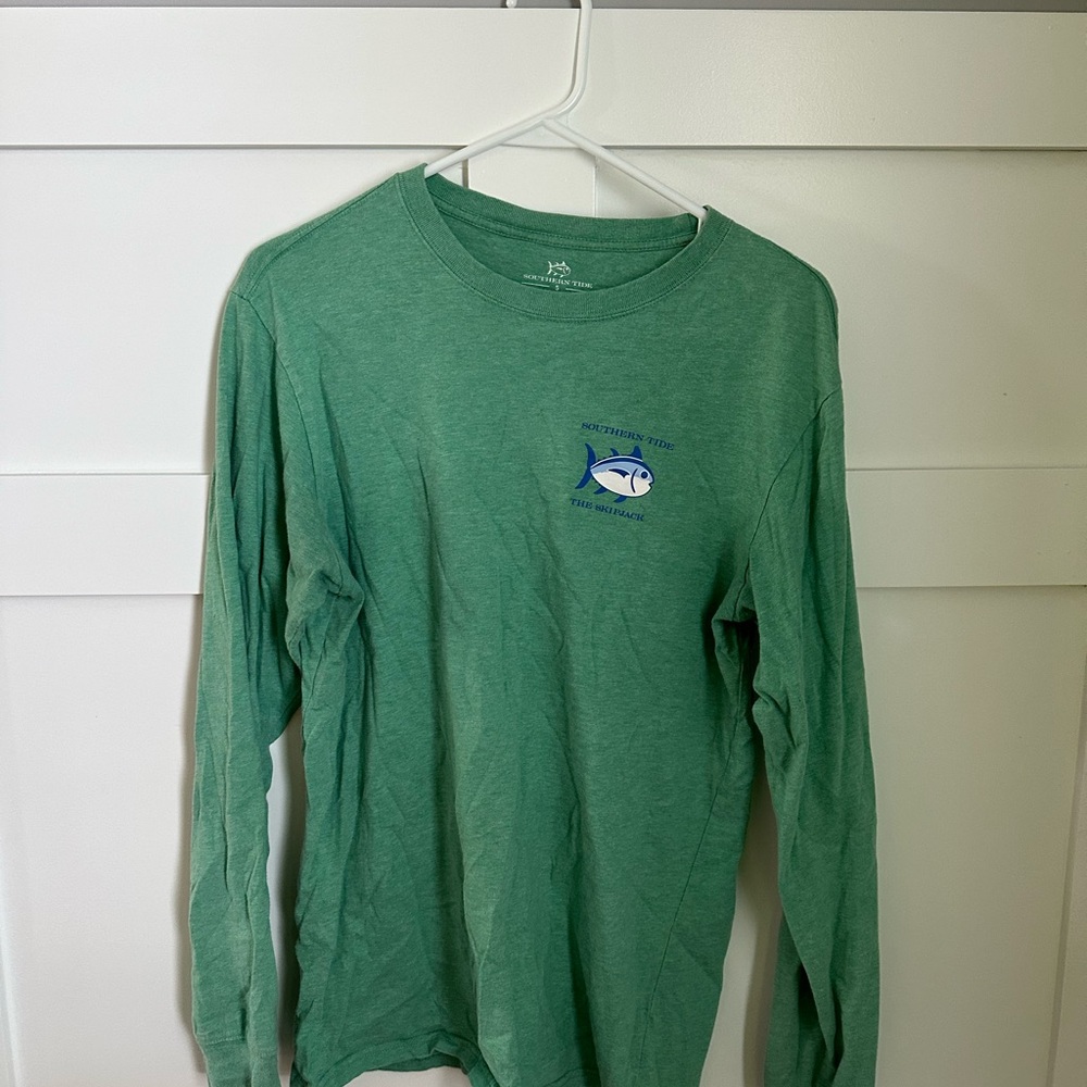 Southern Tide Green Long Sleeve Tee Casual Comfort